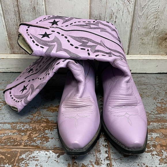 Durango Lilac Star Vintage Western Cowboy Boots - Picture 16 of 16